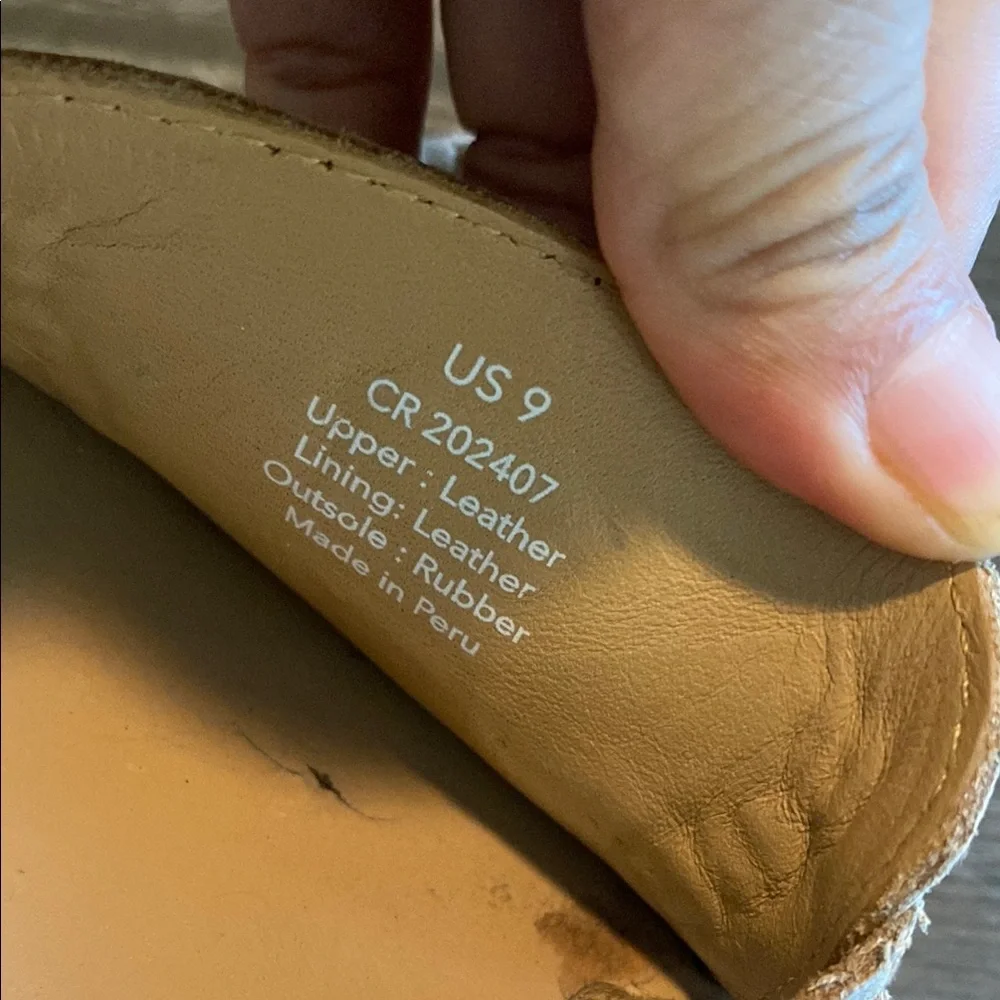 Women's Tan Leather Loafers - Picture 5 of 14